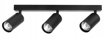 Black rail lamp 3 x GU10